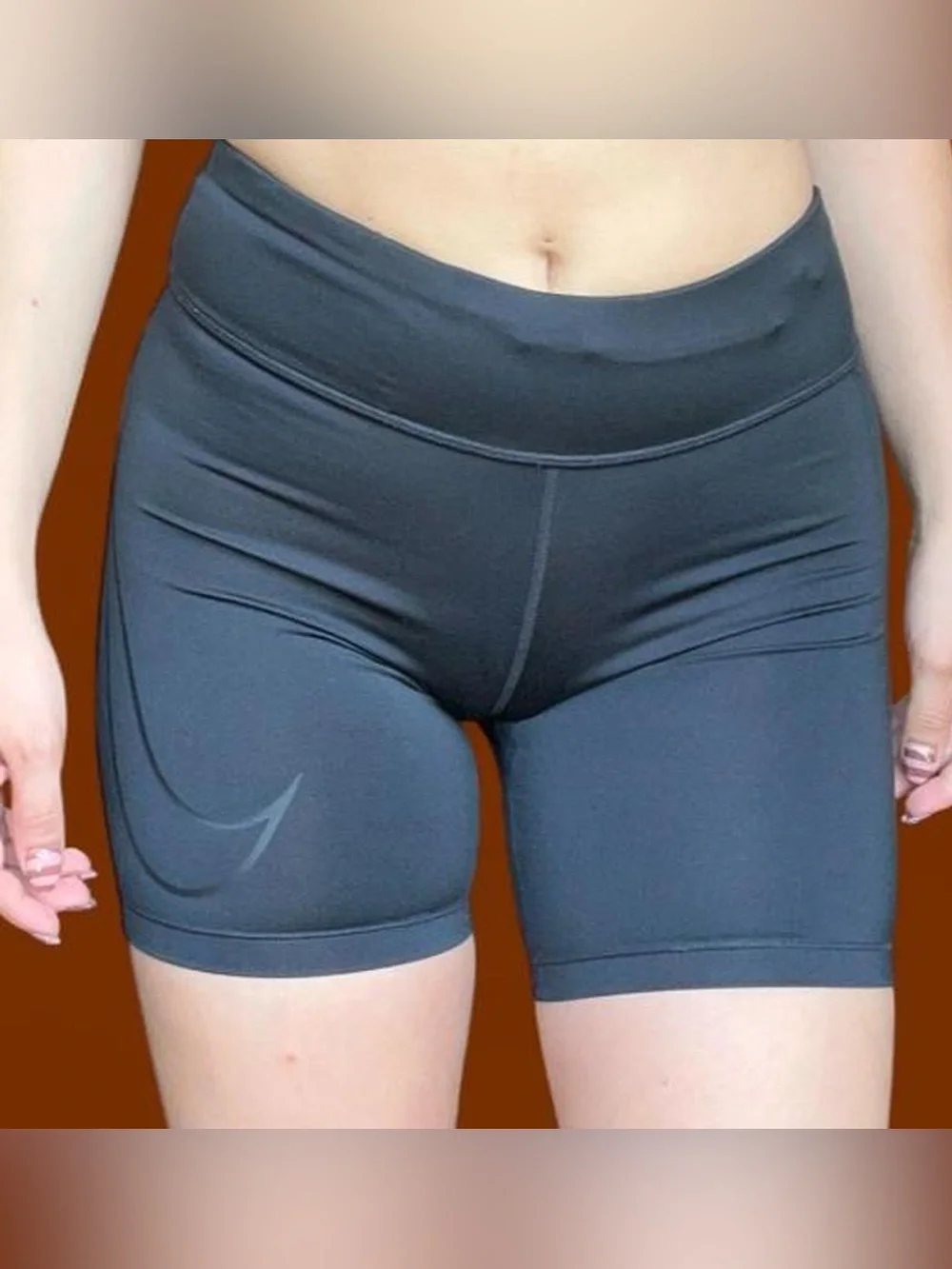 Nike Slate Black High-Rise Bike Shorts